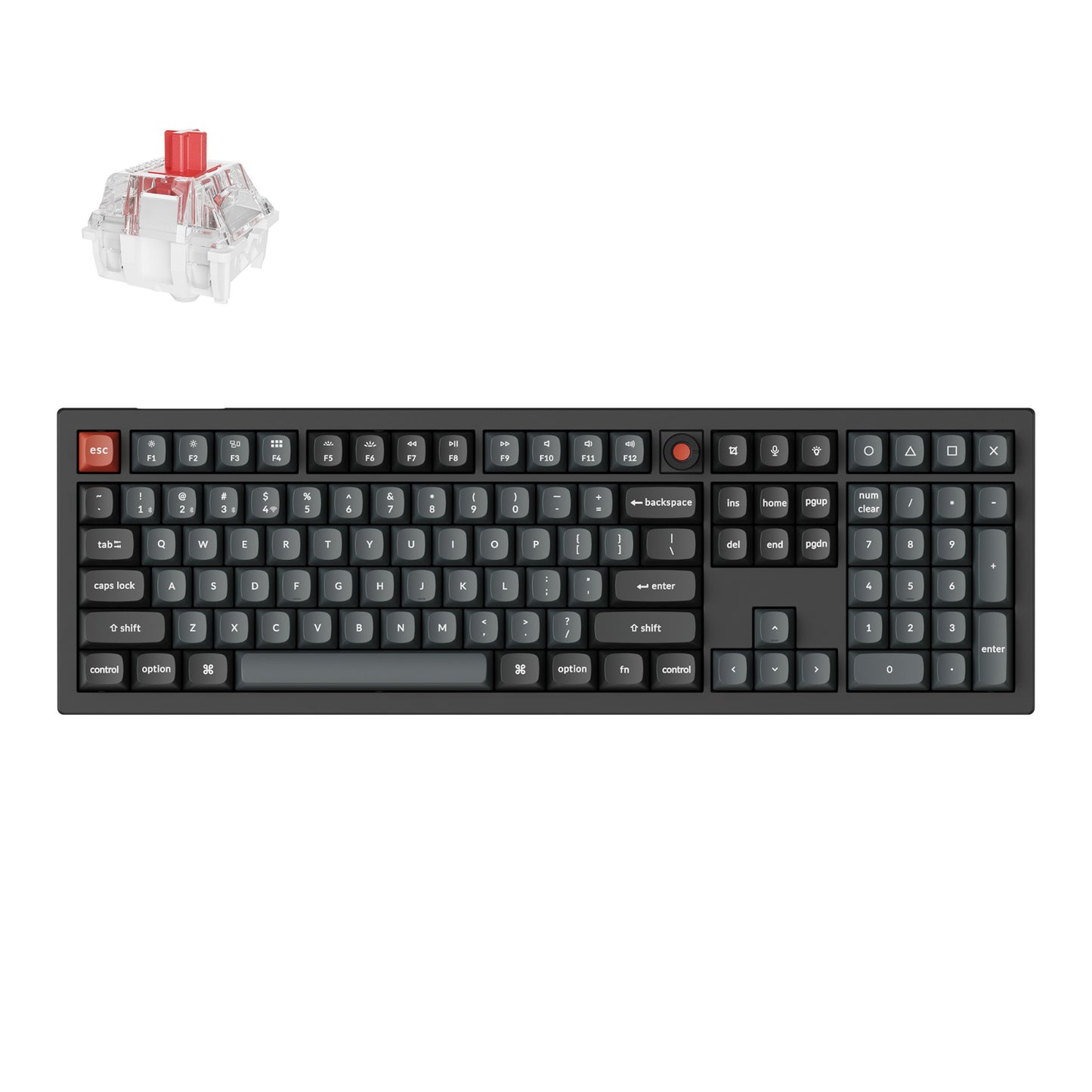 Keychron V6 Ultra Hot-Swap RGB Wireless Keyboard - Red Switch - Stellar Technologies