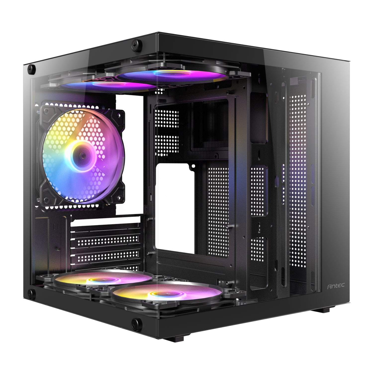 Antec VCX10M ARGB Micro-ATX / ITX Mini-Tower Gaming Chassis - Black