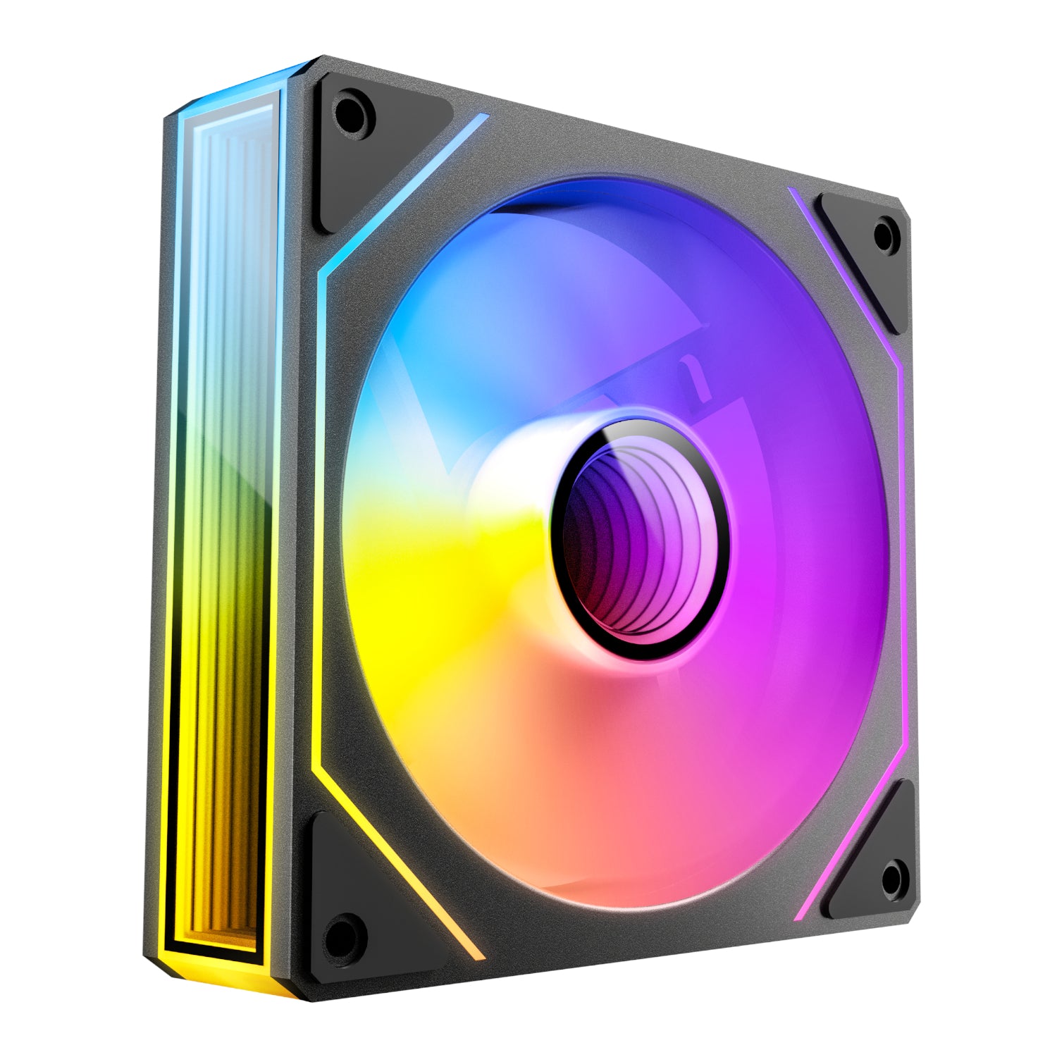 Antec VISION PWM 120mm ARGB Infinity Mirror Case Fan 3 Pack Black - Stellar Technologies