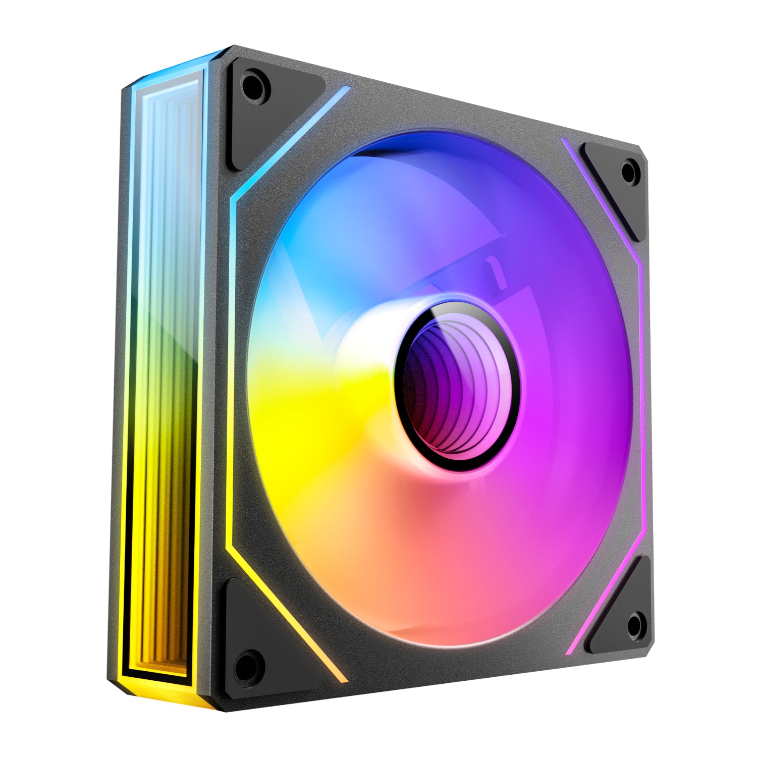 Antec VISION PWM 120mm ARGB Reverse Infinity Mirror Case Fan 3 Pack Black - Stellar Technologies