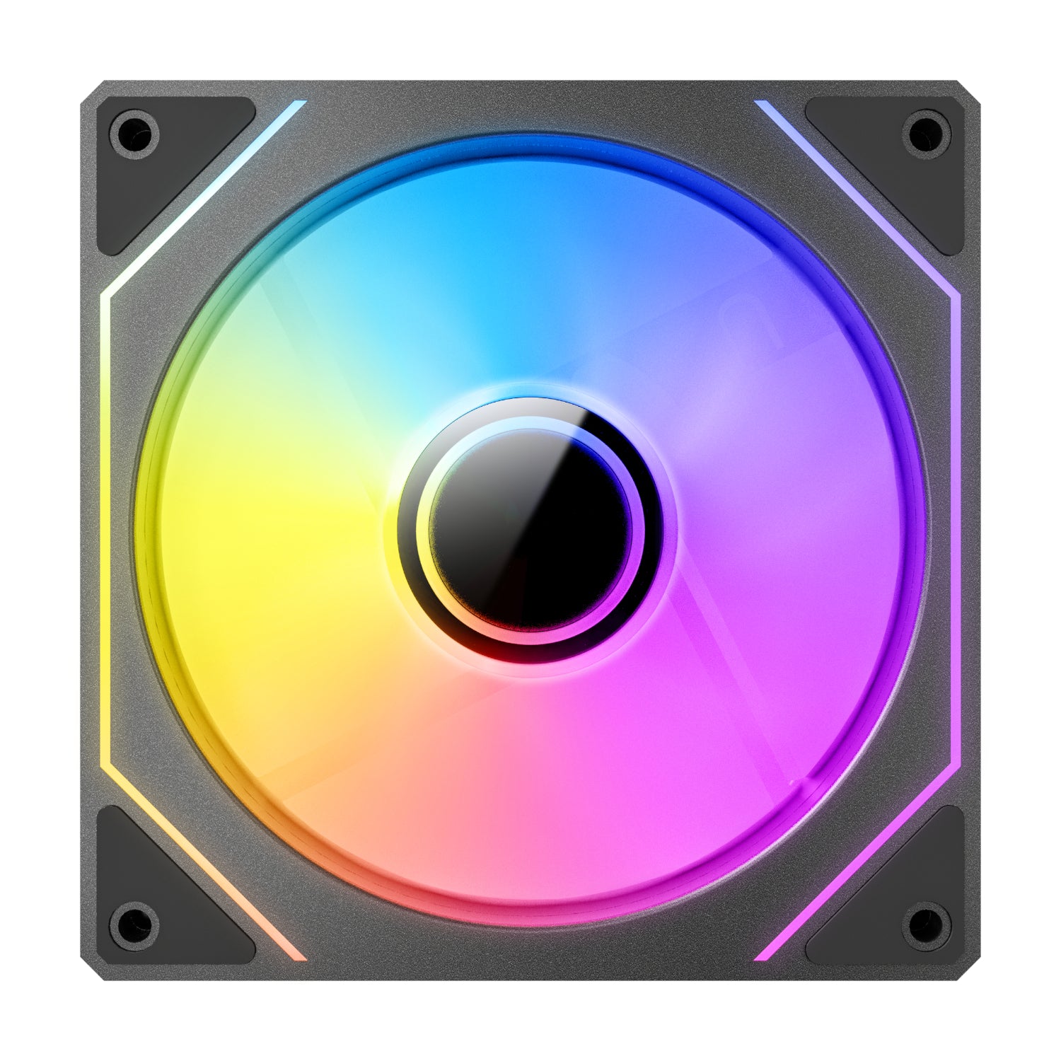 Antec VISION PWM 120mm ARGB Reverse Infinity Mirror Case Fan 3 Pack Black - Stellar Technologies