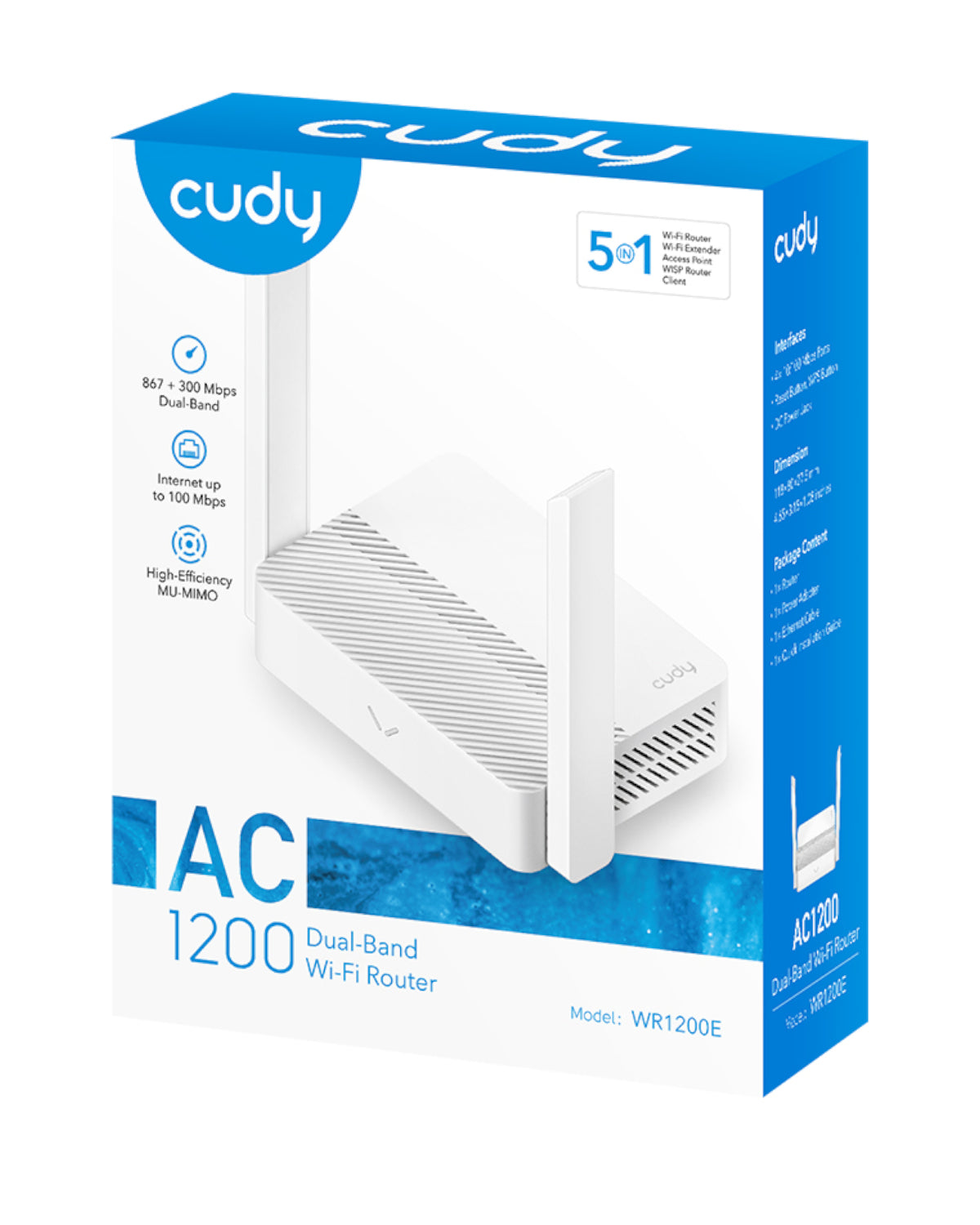 Cudy AC1200 Dual-Band Wireless Wi-Fi Router - White - Stellar Technologies