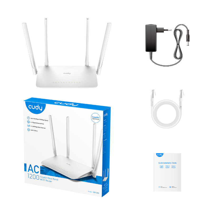 Cudy AC1200 Gigabit Wi-Fi Mesh Router - Stellar Technologies