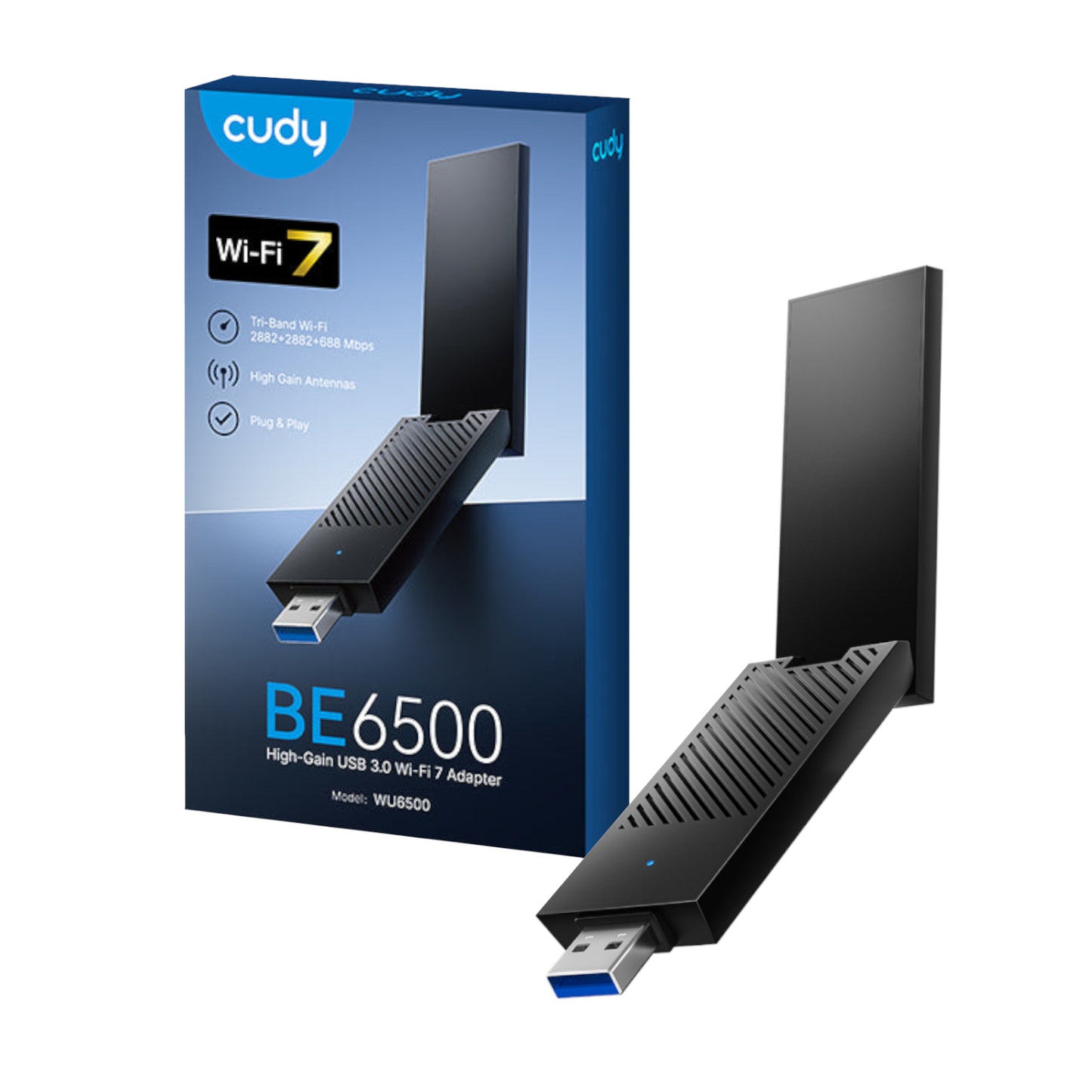 Cudy BE6500 Tir-Band Wi-Fi7 USB 3.0 Adapter - Stellar Technologies