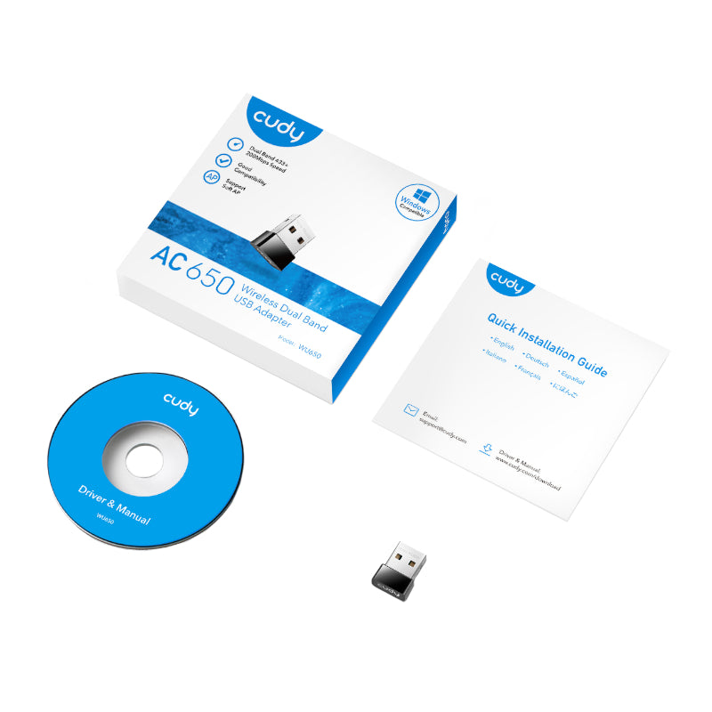 Cudy AC650 WiFi Mini USB Adapter - Stellar Technologies