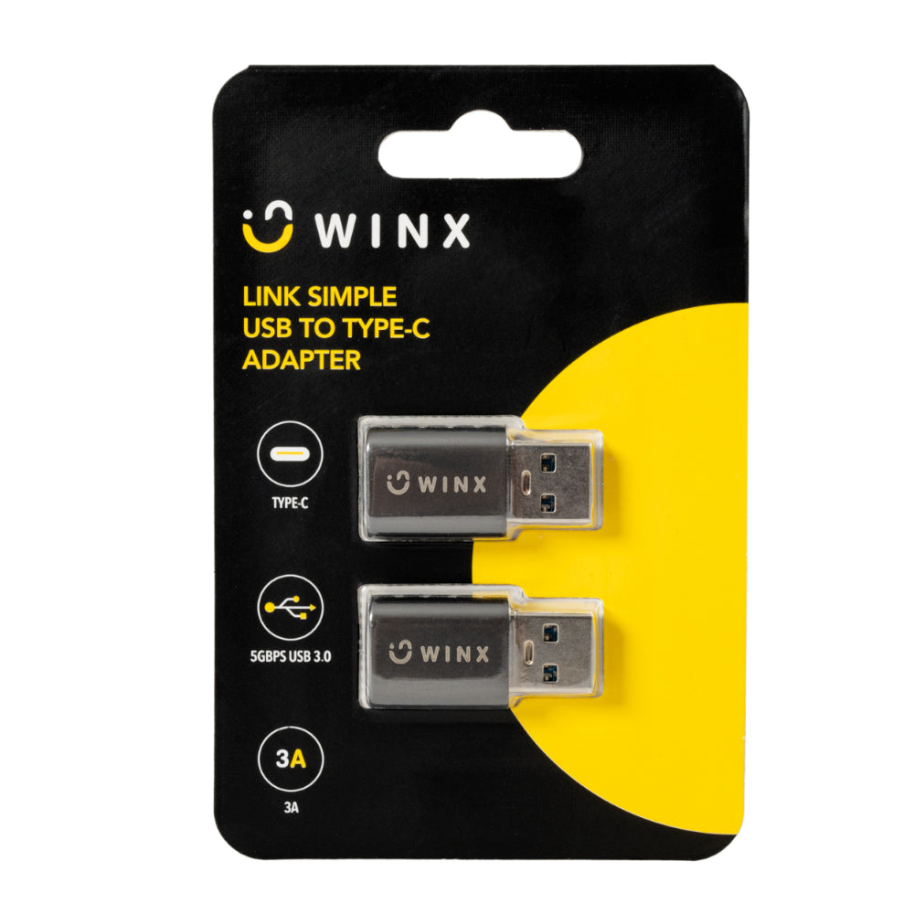 WINX LINK Simple USB to Type-C Adapter Dual Pack - Stellar Technologies