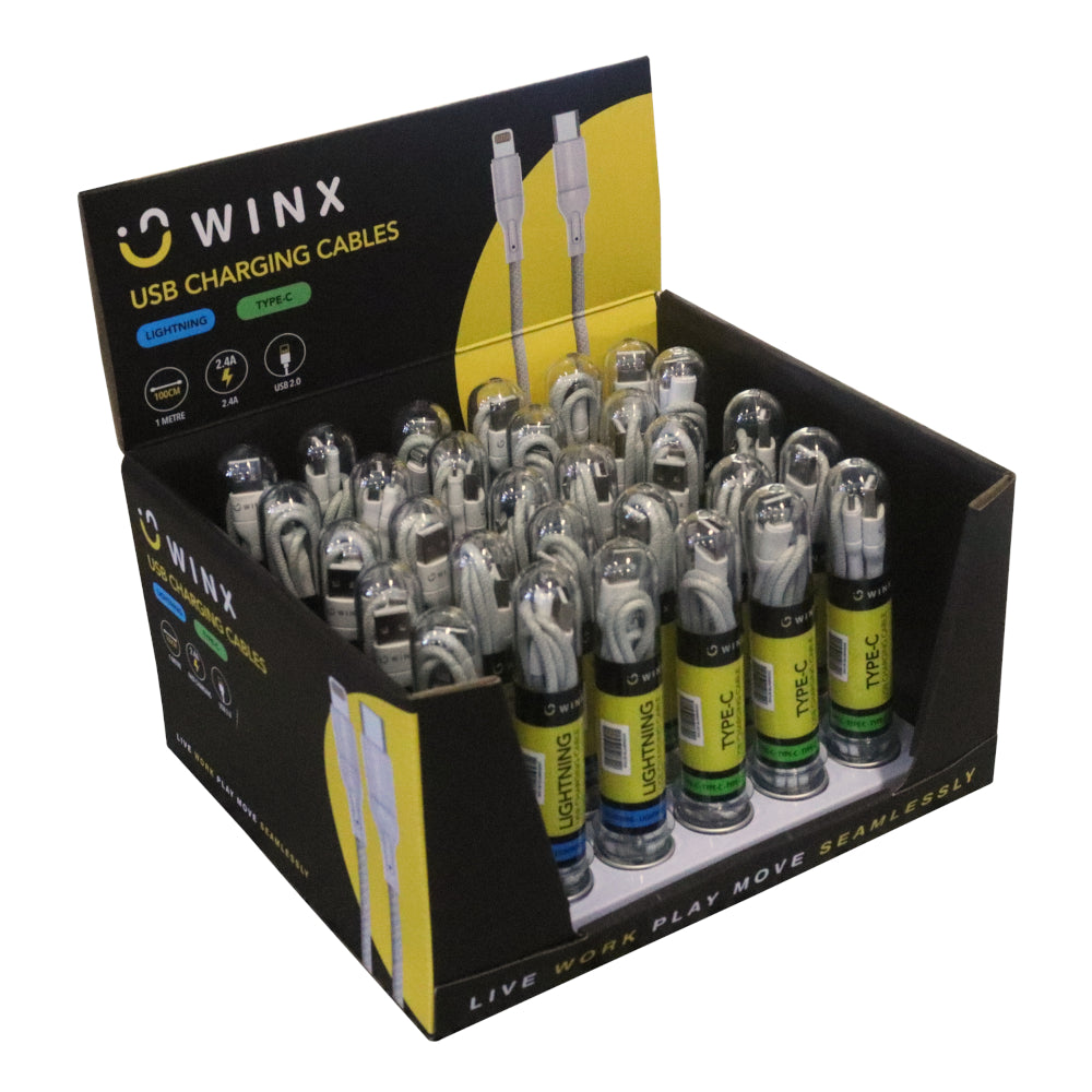 WINX USB to Type-C|Lightning Charging Cables - Stellar Technologies
