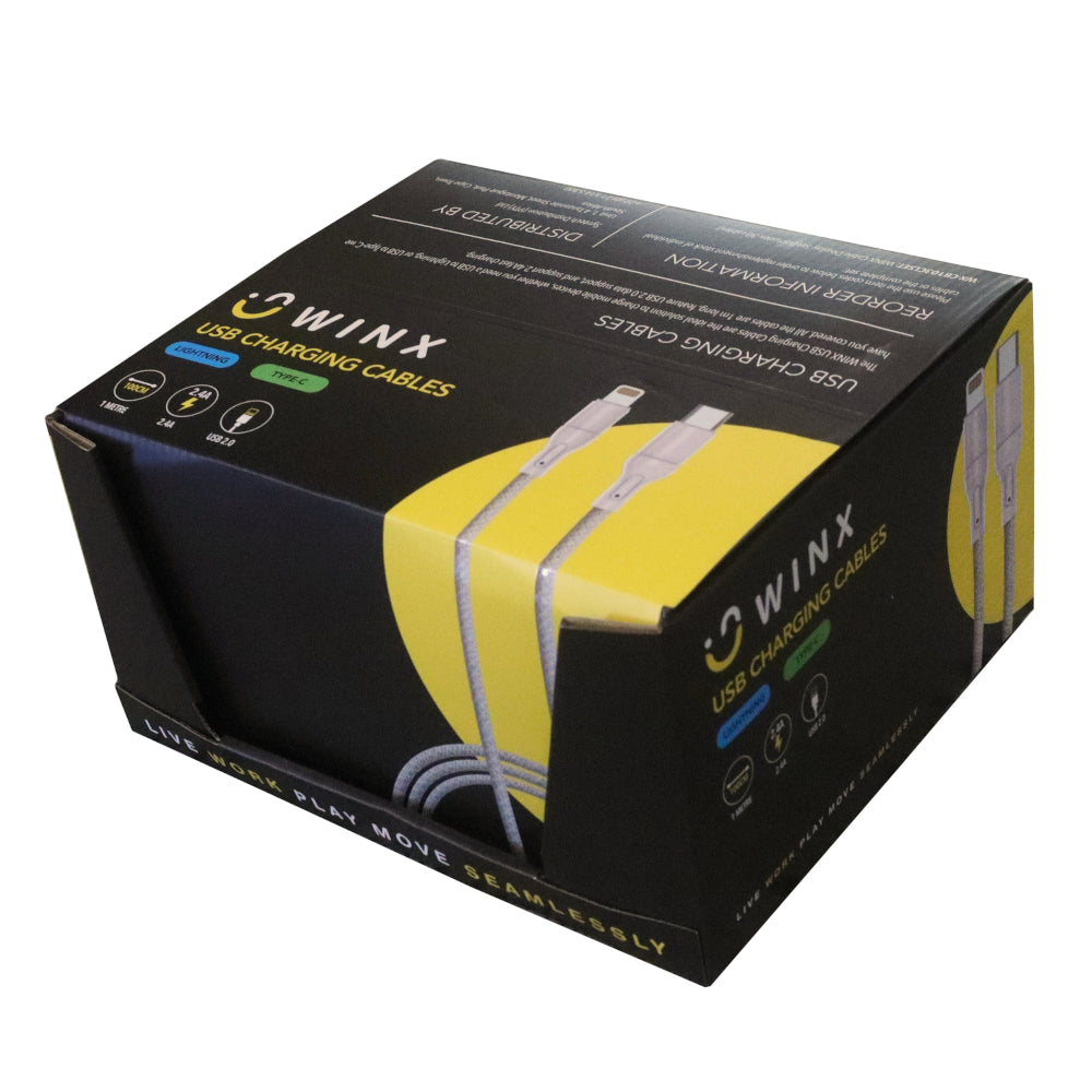 WINX USB to Type-C|Lightning Charging Cables - Stellar Technologies