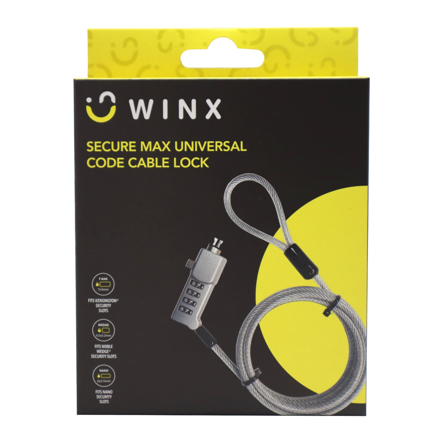 WINX Secure Max Universal Code Cable Lock - Stellar Technologies