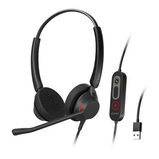 WINX CALL Pro 2 AI Noise Cancelling Mic Headset - Stellar Technologies