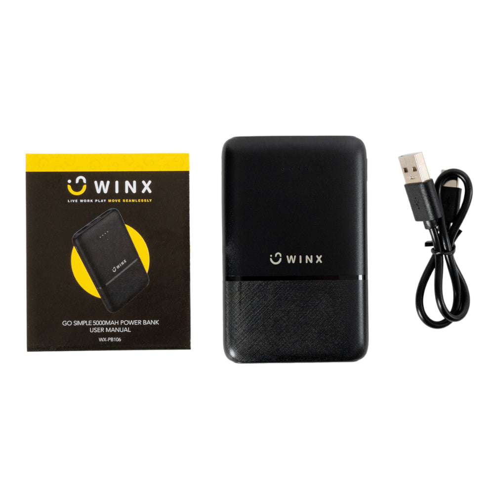 WINX GO Simple 5000mAh Power Bank - Stellar Technologies