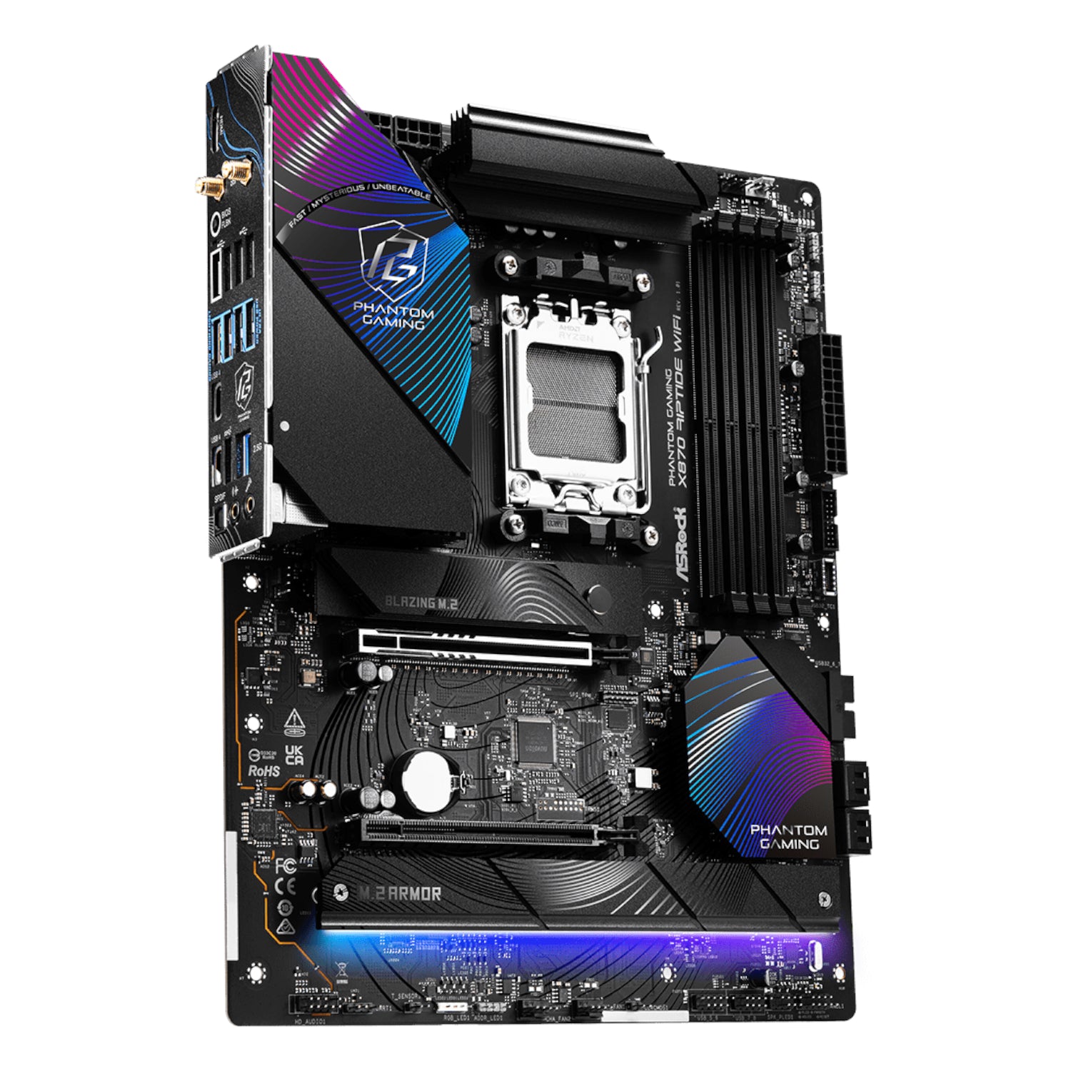 ASRock X870 Riptide AM5 Wi-Fi Phantom Gaming Motherboard - Stellar Technologies