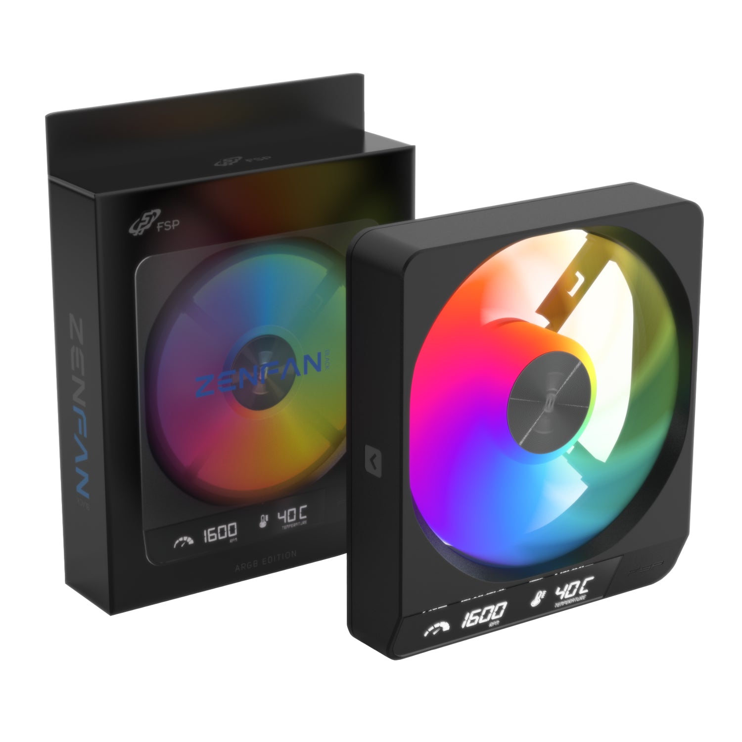 FSP ZENFAN 120mm ARGB PWM Smart Fan - Black - Stellar Technologies