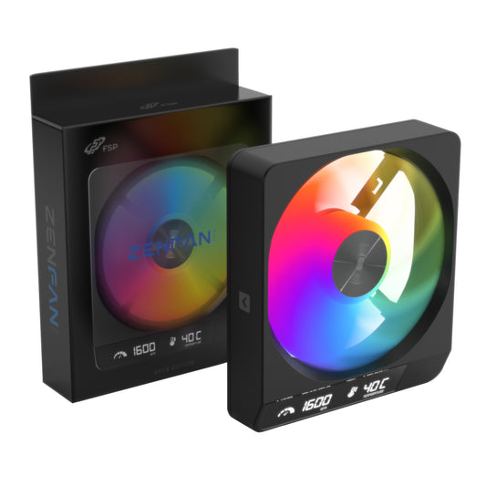 FSP ZENFAN 120mm ARGB PWM Smart Fan - Black - Stellar Technologies