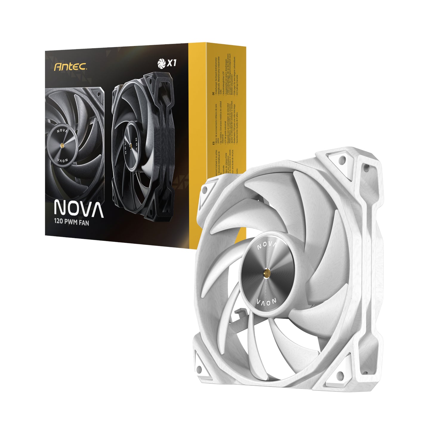 Antec NOVA PWM 120mm Case Fan White - Stellar Technologies