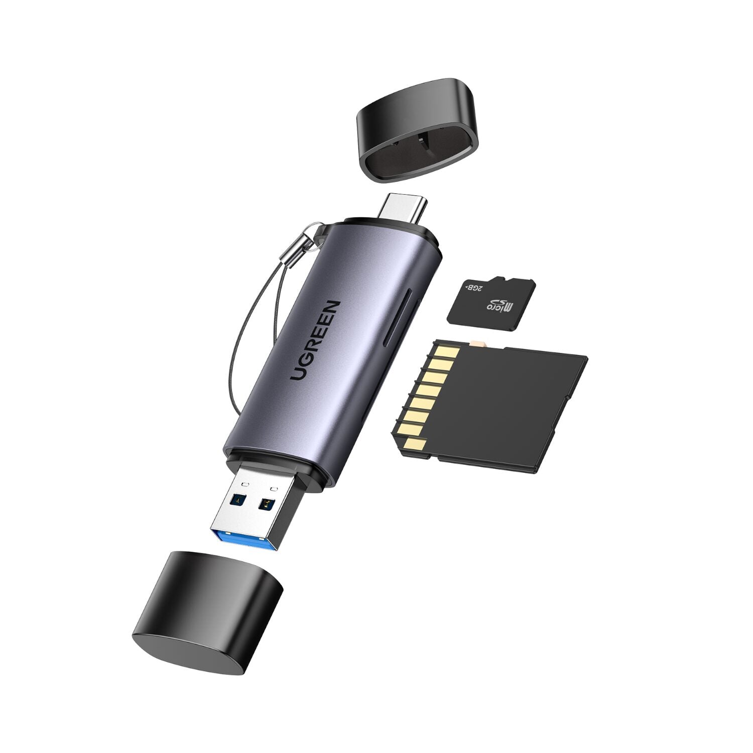 UGREEN CM185-50706 2-in-1 OTG Card Reader - Stellar Technologies