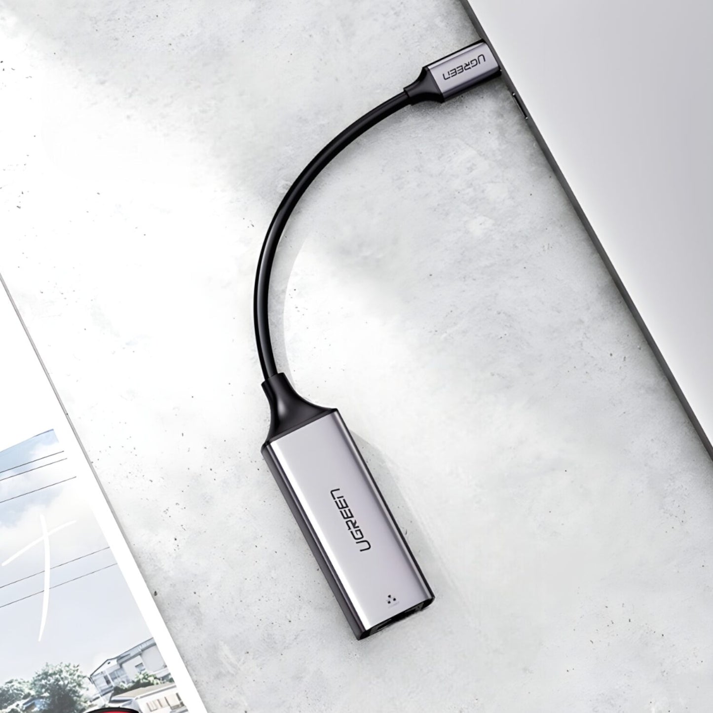 UGREEN CM199-50737 Type-C to Gigabit Ethernet Adapter - Silver - Stellar Technologies