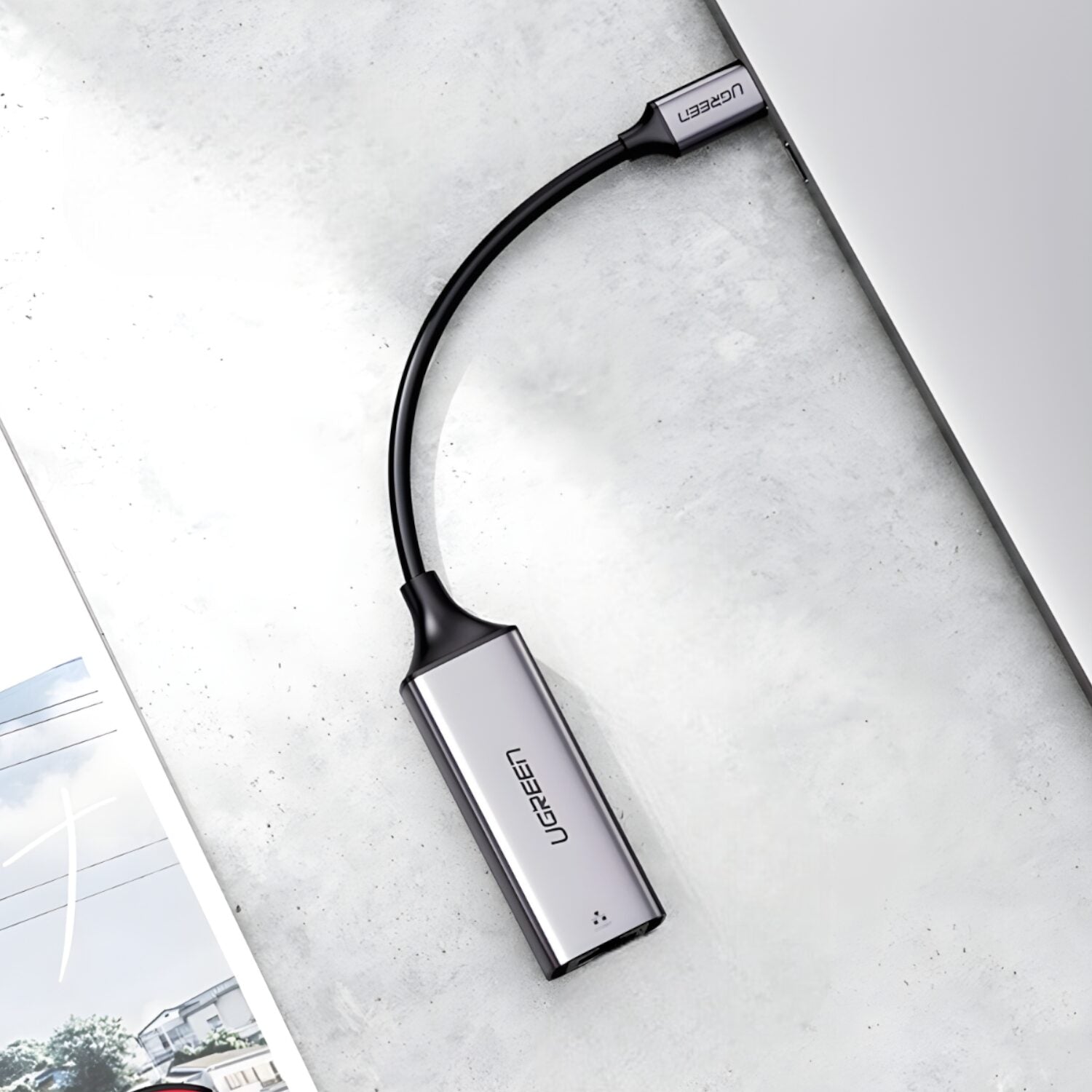 UGREEN CM199-50737 Type-C to Gigabit Ethernet Adapter - Silver - Stellar Technologies