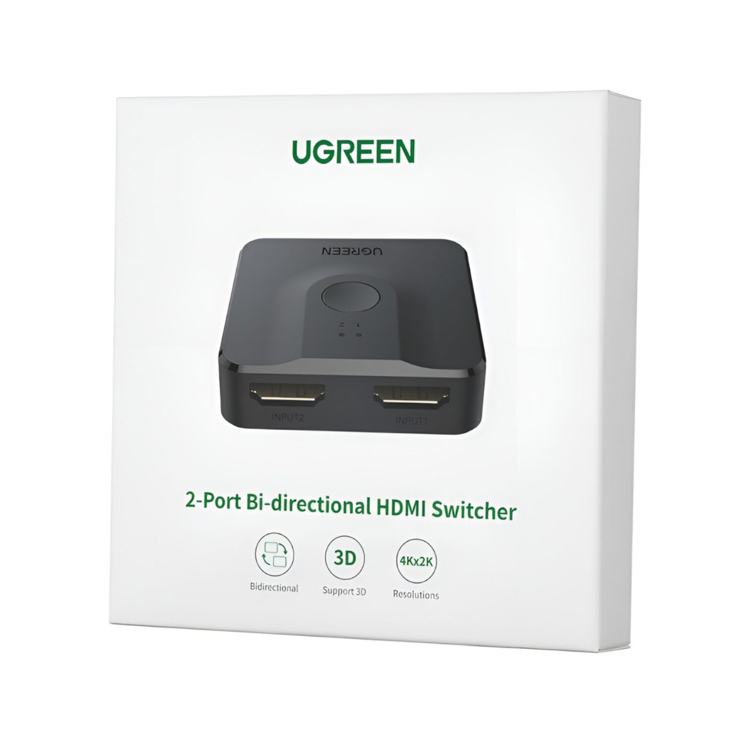 UGREEN CM217-50966 2-in-1 Bi-Directional 4K HDMI Switcher - Black - Stellar Technologies
