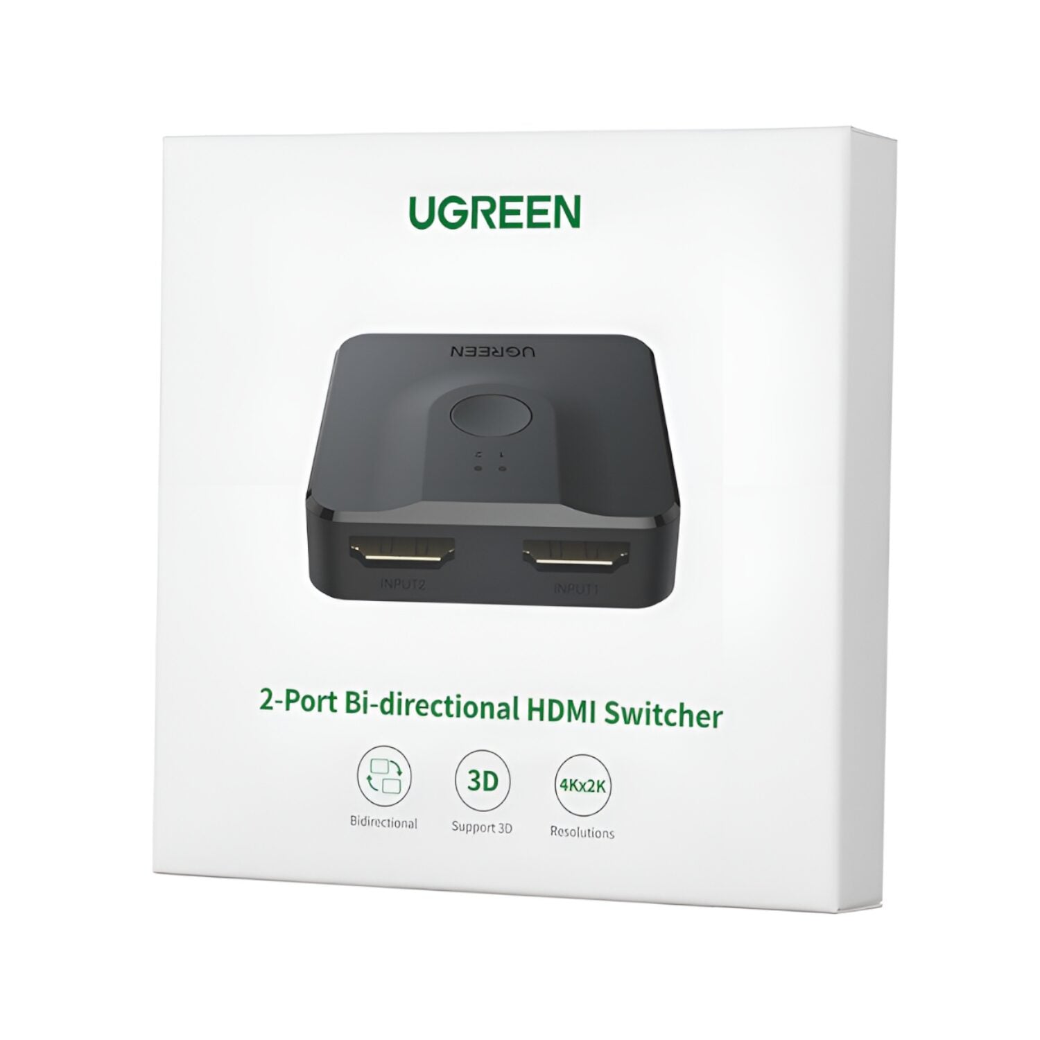 UGREEN CM217-50966 2-in-1 Bi-Directional 4K HDMI Switcher - Black - Stellar Technologies