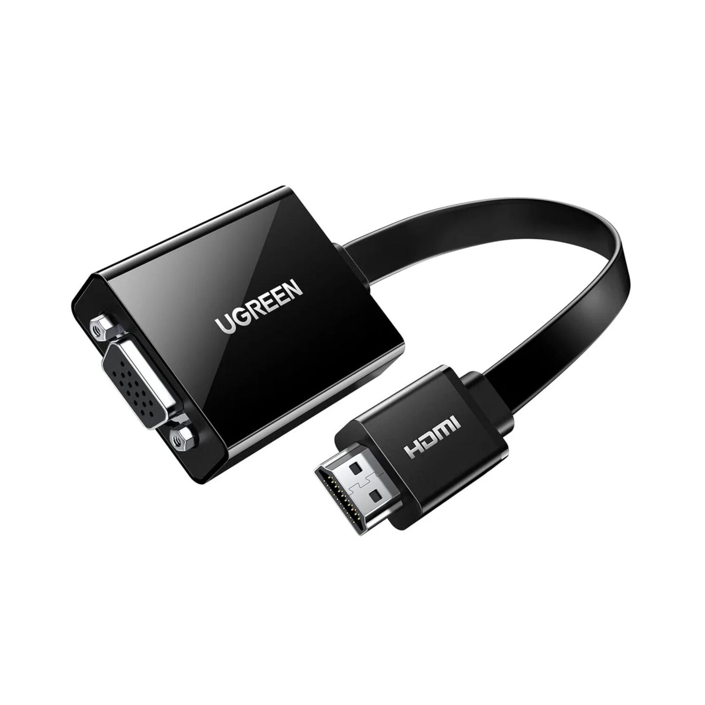 UGREEN HDMI to VGA Adapter, with 3.5mm Audio and Power Port - Black - Stellar Technologies