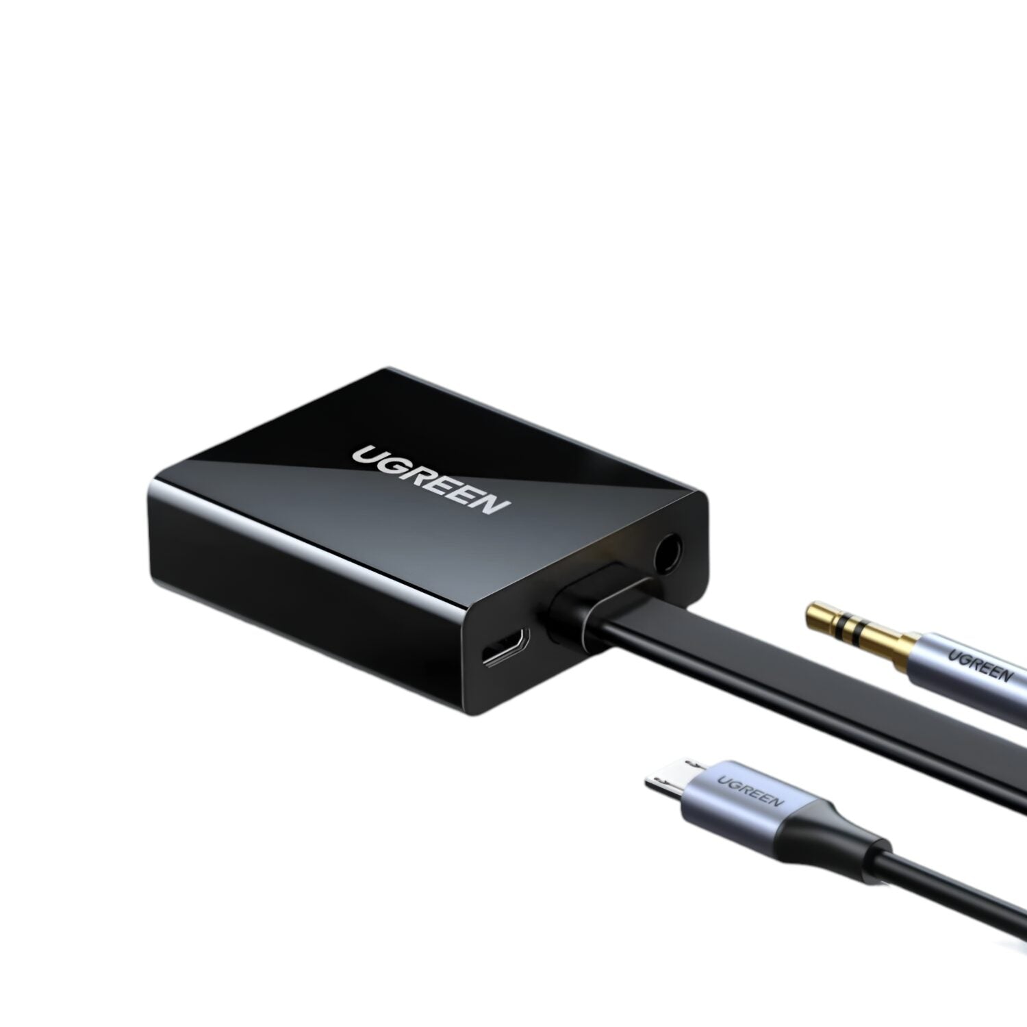 UGREEN HDMI to VGA Adapter, with 3.5mm Audio and Power Port - Black - Stellar Technologies