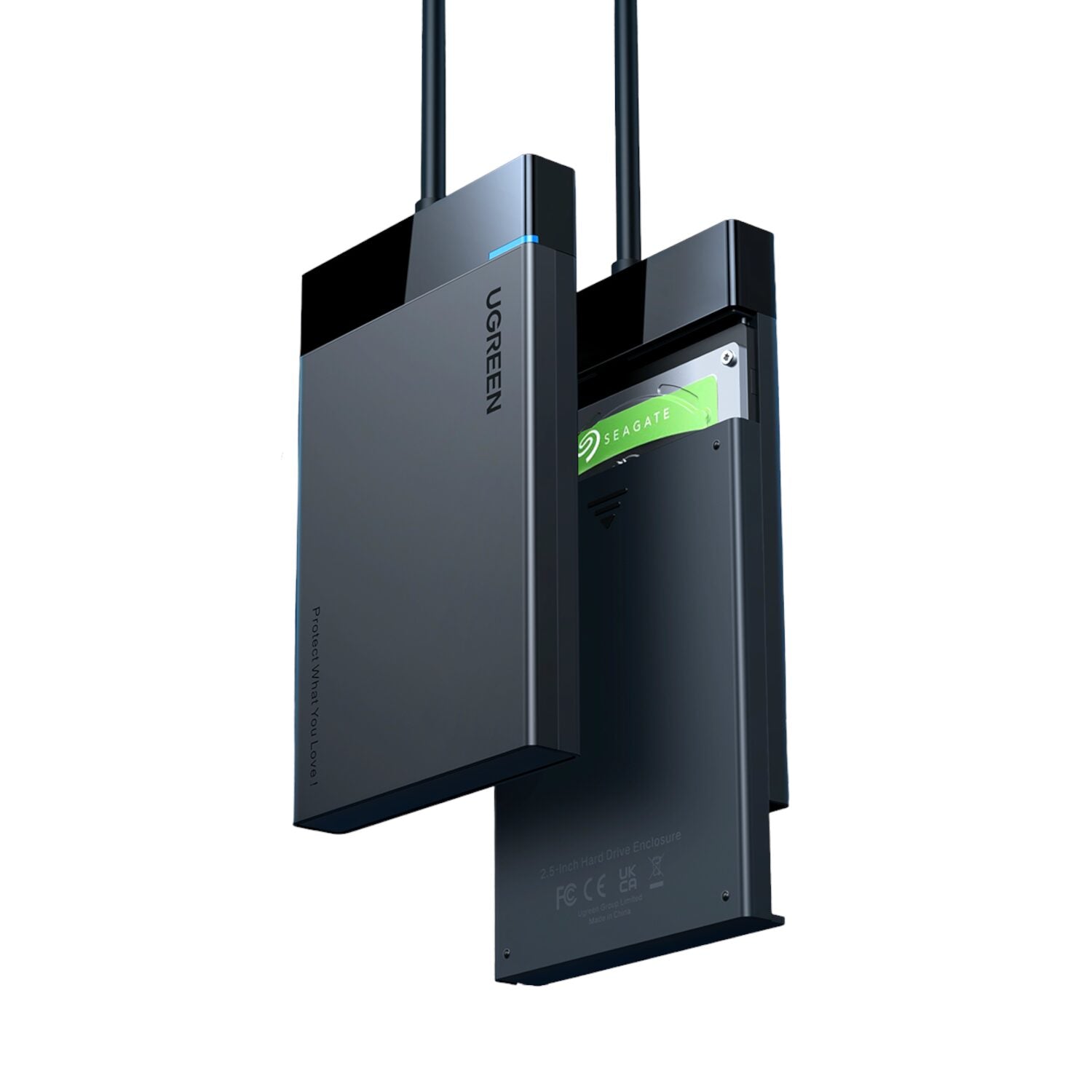 UGREEN USB 3.0 to 2.5” SATA Hard Drive Enclosure (Non-Detachable Cable) - Stellar Technologies